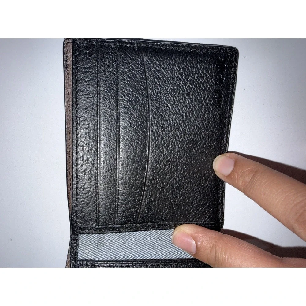Jack spade New York Barrow Leather Wallet In Admiral Black‎ Bi-Fold L